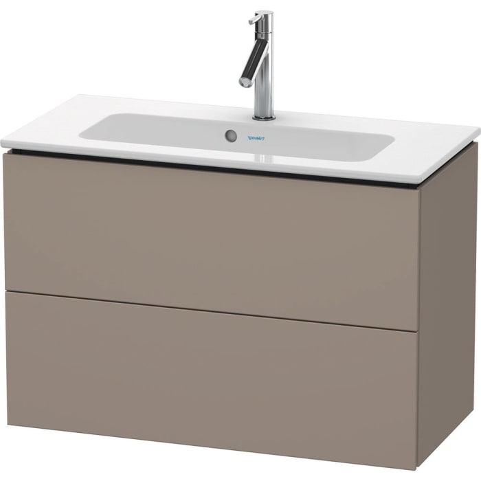 Duravit L-Cube Waschtischunterbau wandhängend Compact mit 2 Auszügen, 82 x 39,1 cm
