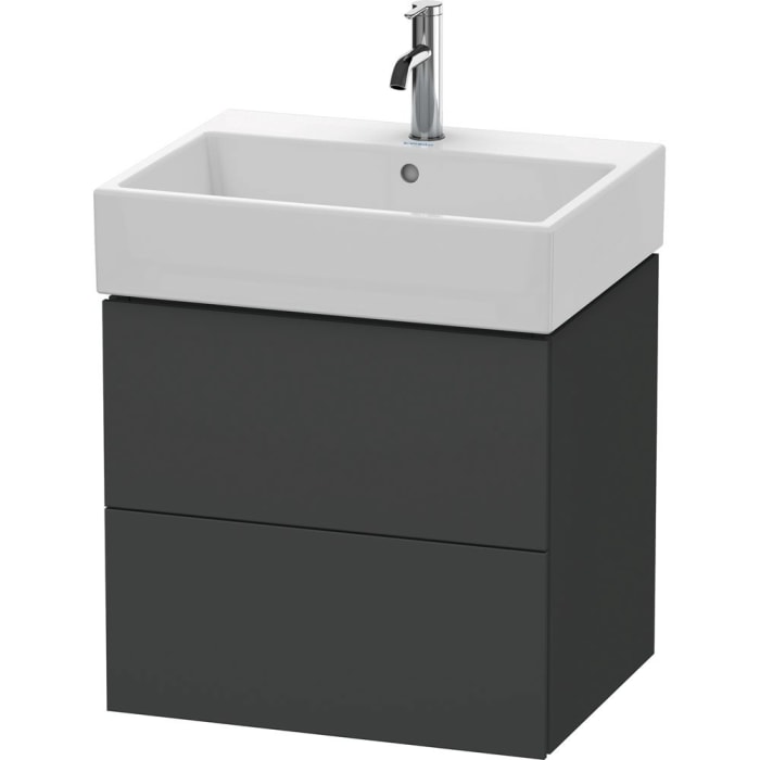 Duravit L-Cube Waschtischunterbau wandhängend mit 2 Auszügen 58,4 x 45,9 cm