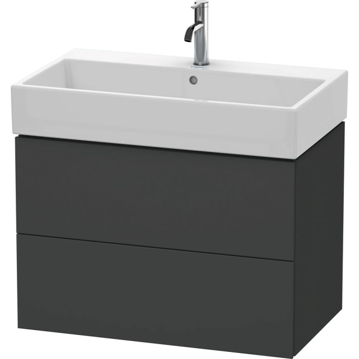 Duravit L-Cube Waschtischunterbau wandhängend mit 2 Auszügen 78,4 x 45,9 cm