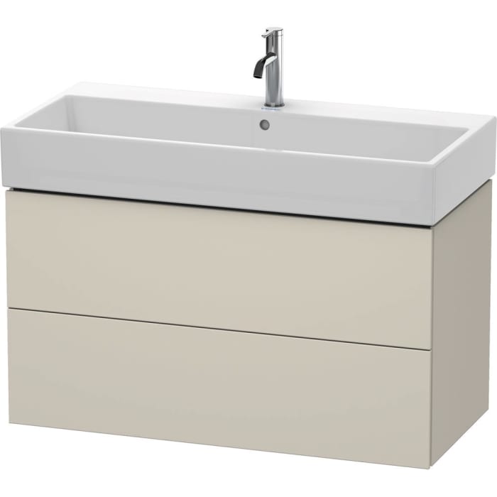 Duravit L-Cube Waschtischunterbau wandhängend mit 2 Auszügen 98,4 x 45,9 cm