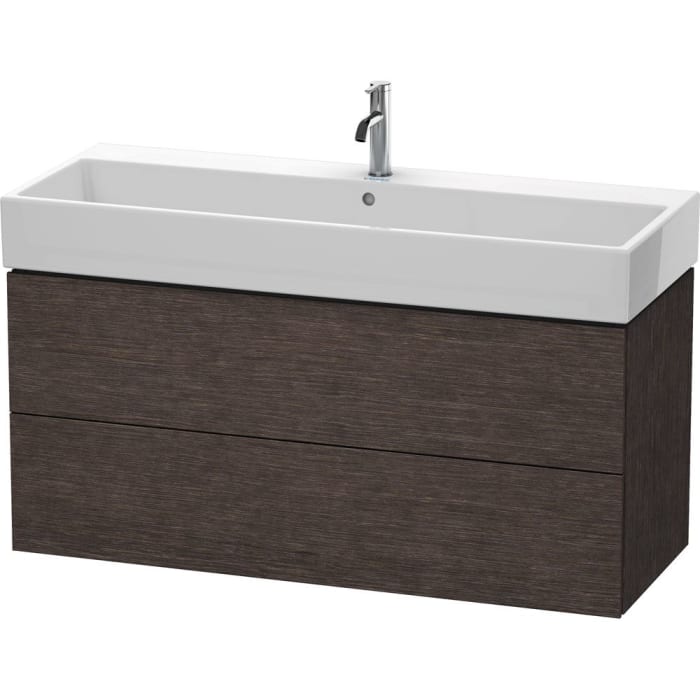 Duravit L-Cube Waschtischunterbau wandhängend mit 2 Auszügen 118,4 x 54,4 cm