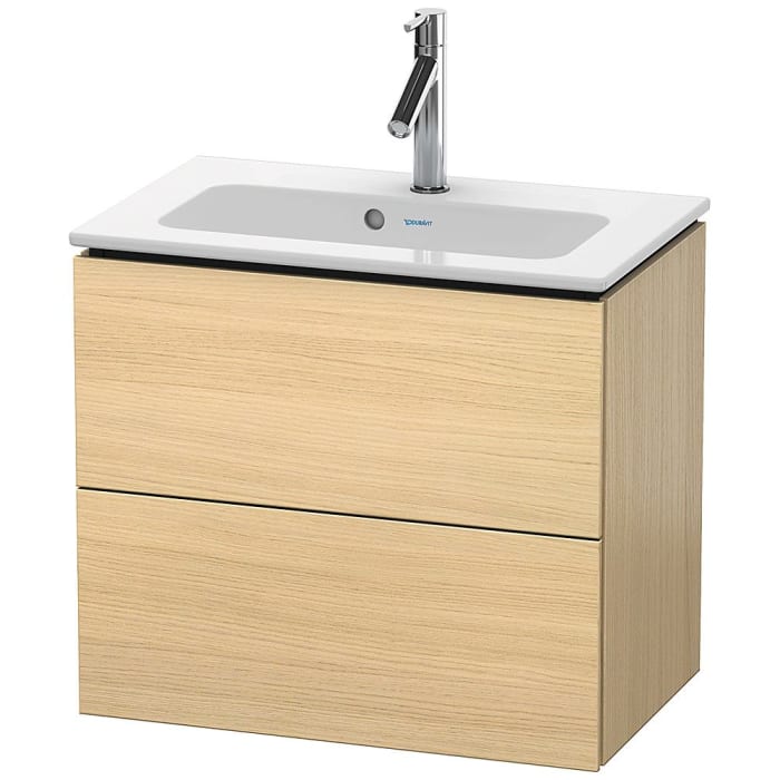 Duravit L-Cube Waschtischunterbau wandhängend Compact mit 2 Auszügen, 62 x 39,1 cm
