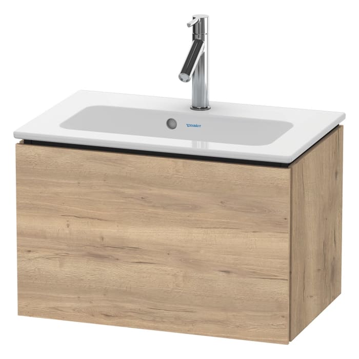 Duravit L-Cube Waschtischunterbau wandhängend Compact mit 1 Auszug, 62 x 39,1 cm