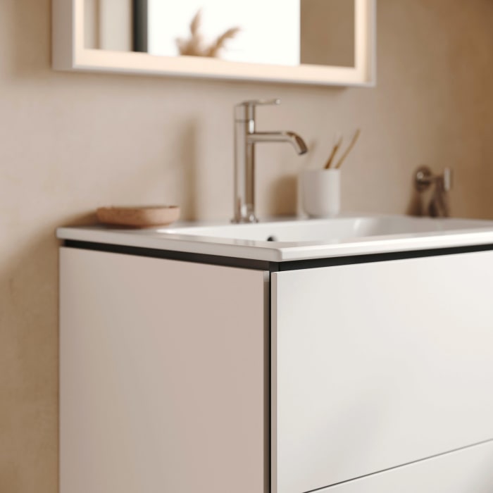 Duravit L-Cube Waschtischunterbau wandhängend mit 2 Auszügen, 82 x 48,1 cm