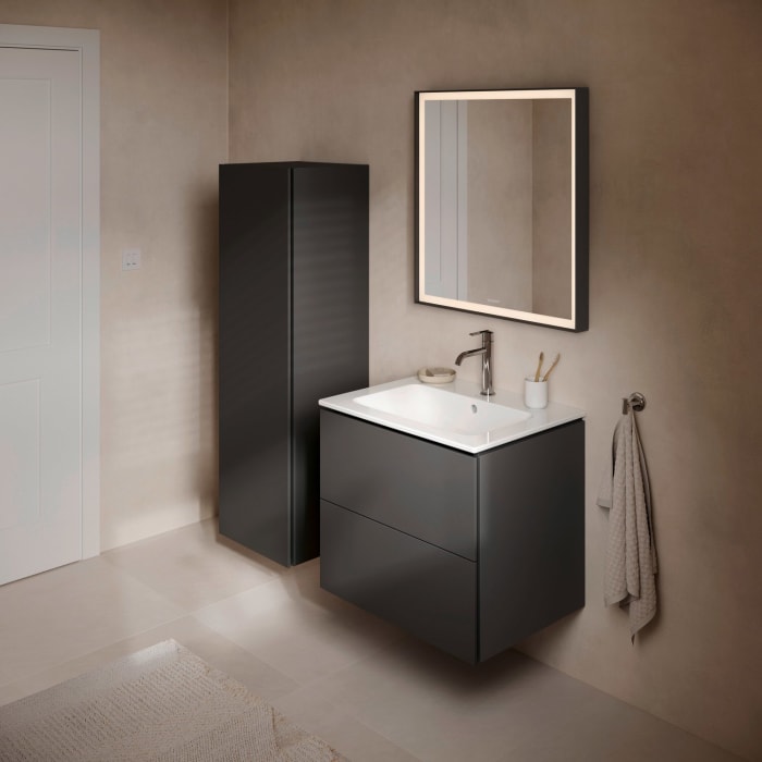 Duravit L-Cube Waschtischunterbau wandhängend mit 2 Auszügen, 62 x 48,1 cm
