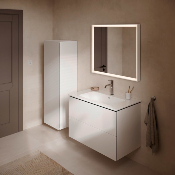 Duravit L-Cube Waschtischunterbau wandhängend mit 2 Auszügen, 82 x 48,1 cm