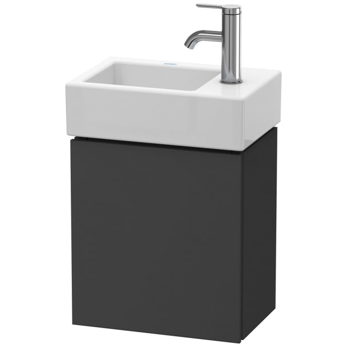 Duravit L-Cube Waschtischunterbau wandhängend 36,4 x 24,1 cm, mit 1 Tür, Türanschlag Links