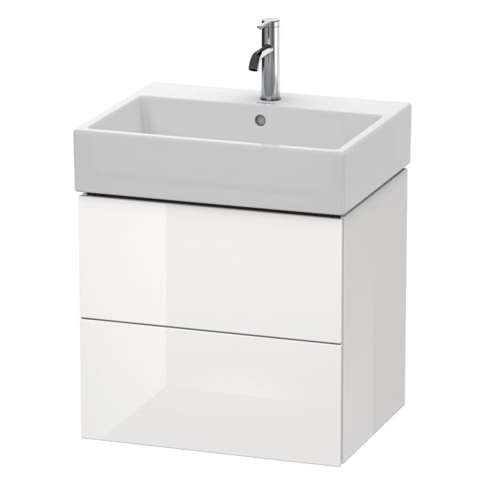 Duravit L-Cube Waschtischunterbau wandhängend mit 2 Auszügen 58,4 x 45,9 cm