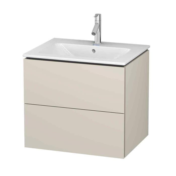 Duravit L-Cube Waschtischunterbau wandhängend mit 2 Auszügen, 62 x 48,1 cm