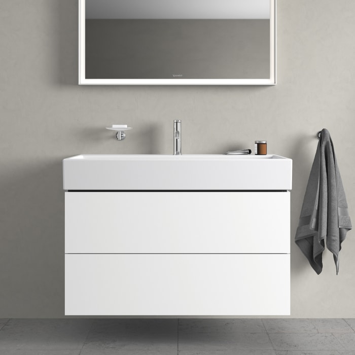 Duravit L-Cube Waschtischunterbau wandhängend mit 2 Auszügen 98,4 x 45,9 cm