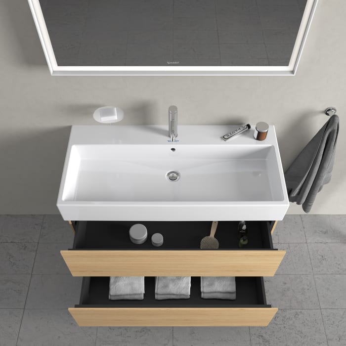 Duravit L-Cube Waschtischunterbau wandhängend mit 2 Auszügen 98,4 x 45,9 cm