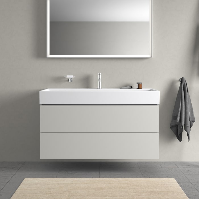 Duravit L-Cube Waschtischunterbau wandhängend mit 2 Auszügen 118,4 x 45,9 cm