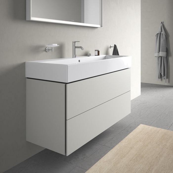 Duravit L-Cube Waschtischunterbau wandhängend mit 2 Auszügen 118,4 x 45,9 cm