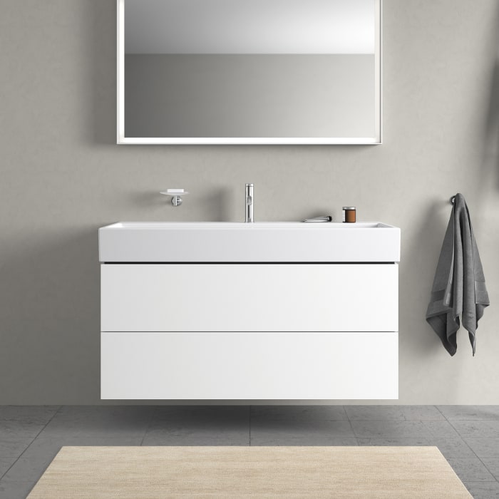 Duravit L-Cube Waschtischunterbau wandhängend mit 2 Auszügen 118,4 x 45,9 cm