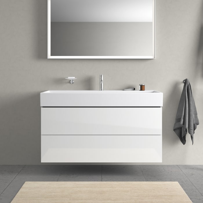 Duravit L-Cube Waschtischunterbau wandhängend mit 2 Auszügen 118,4 x 54,4 cm