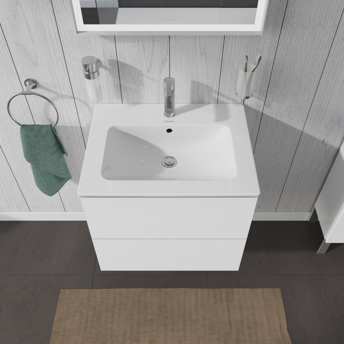 Duravit L-Cube Waschtischunterbau wandhängend mit 2 Auszügen, 62 x 48,1 cm