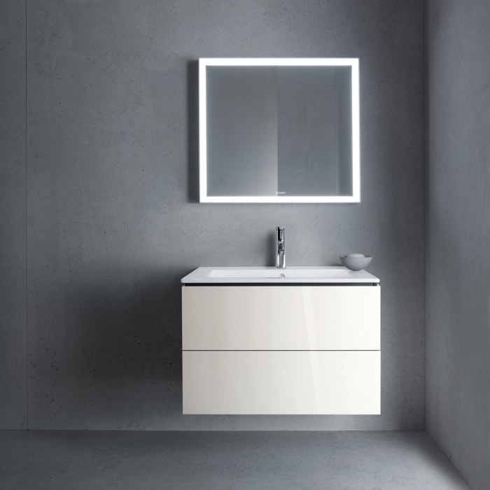 Duravit L-Cube Waschtischunterbau wandhängend mit 2 Auszügen, 82 x 48,1 cm