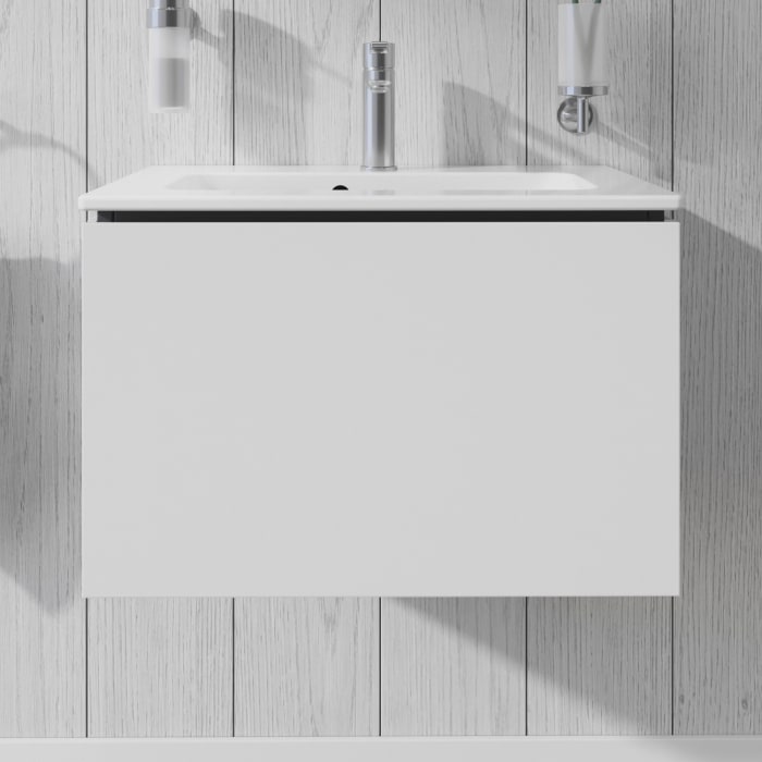 Duravit L-Cube Waschtischunterbau wandhängend Compact mit 1 Auszug, 62 x 39,1 cm