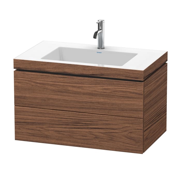 Duravit L-Cube Möbelwaschtisch c-bonded wandhängend mit 2 Auszügen und 1 Hahnloch 80 x 50 cm