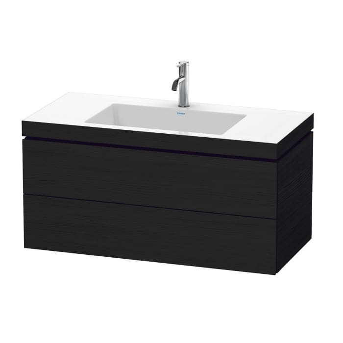 Duravit L-Cube Möbelwaschtisch c-bonded wandhängend mit 2 Auszügen und 1 Hahnloch 100 x 50 cm
