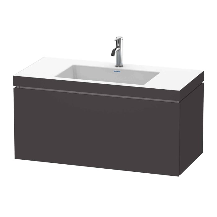 Duravit L-Cube Möbelwaschtisch c-bonded wandhängend mit 1 Auszug und 1 Hahnloch 100 x 50 cm
