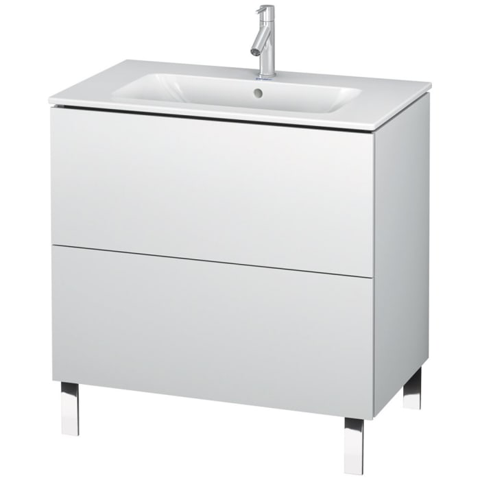 Duravit L-Cube Waschtischunterbau stehend mit 2 Auszügen, 82 x 48,1 cm