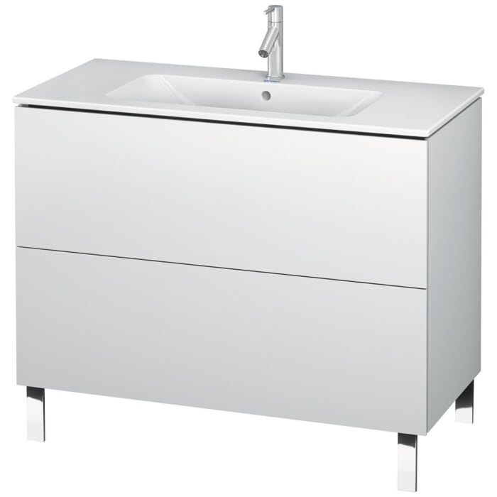 Duravit L-Cube Waschtischunterbau stehend mit 2 Auszügen, 102 x 48,1 cm