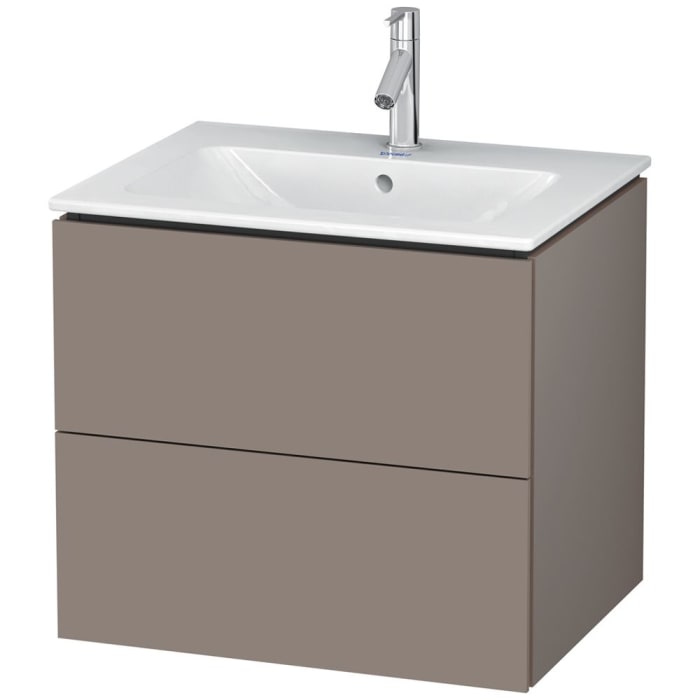 Duravit L-Cube Waschtischunterbau wandhängend mit 2 Auszügen, 62 x 48,1 cm