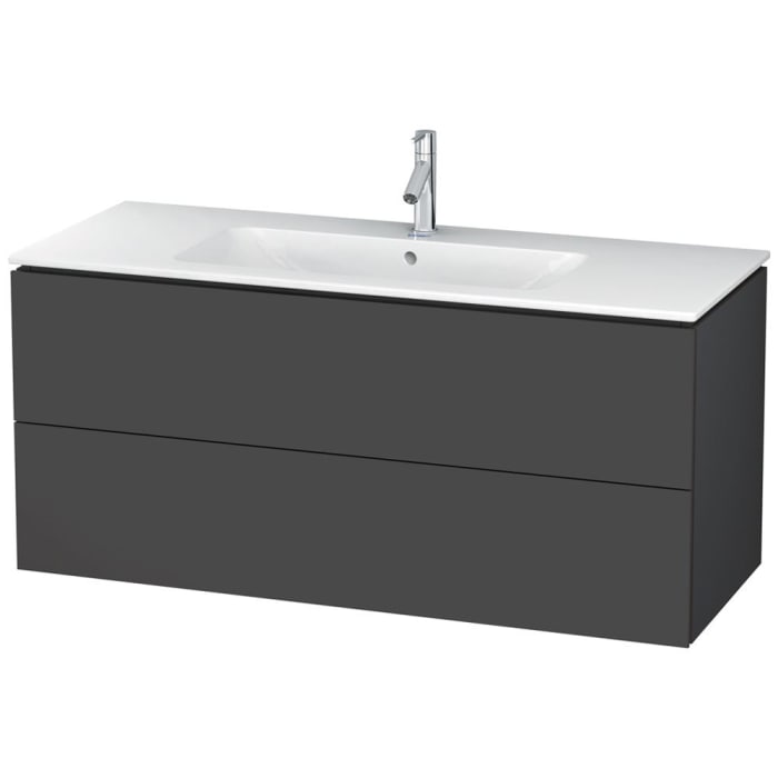 Duravit L-Cube Waschtischunterbau wandhängend mit 2 Auszügen, 122 x 48,1 cm