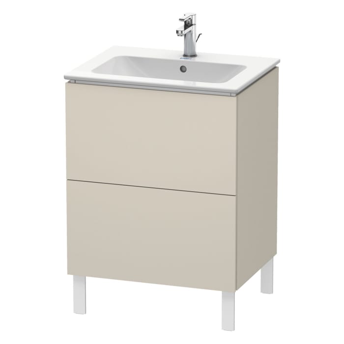 Duravit L-Cube Waschtischunterbau stehend mit  2 Auszügen 62 x 48,1 cm