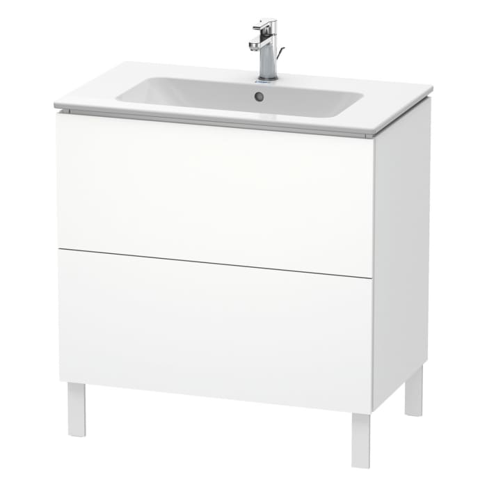 Duravit L-Cube Waschtischunterbau stehend mit 2 Auszügen, 82 x 48,1 cm