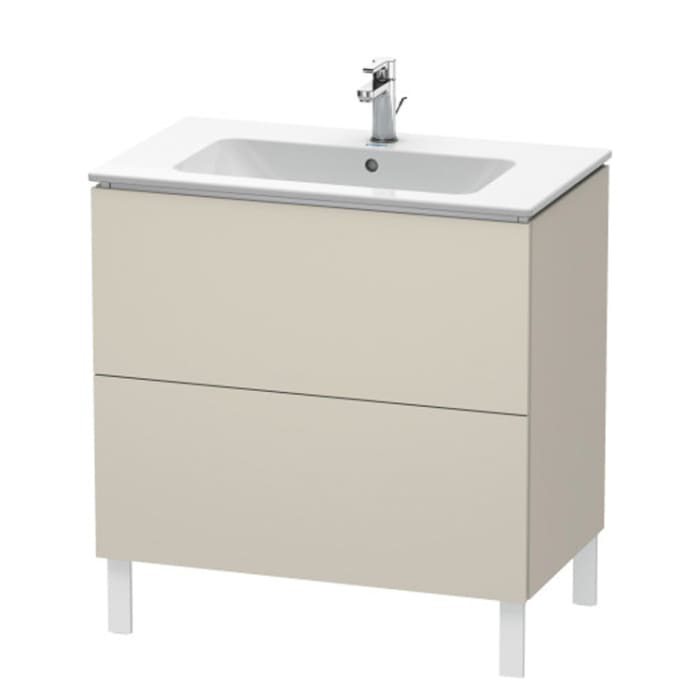 Duravit L-Cube Waschtischunterbau stehend mit 2 Auszügen, 82 x 48,1 cm