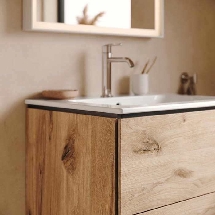 Duravit L-Cube Waschtischunterbau wandhängend mit 2 Auszügen, 102 x 48,1 cm