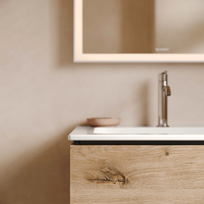 Duravit L-Cube Waschtischunterbau wandhängend mit 2 Auszügen, 102 x 48,1 cm