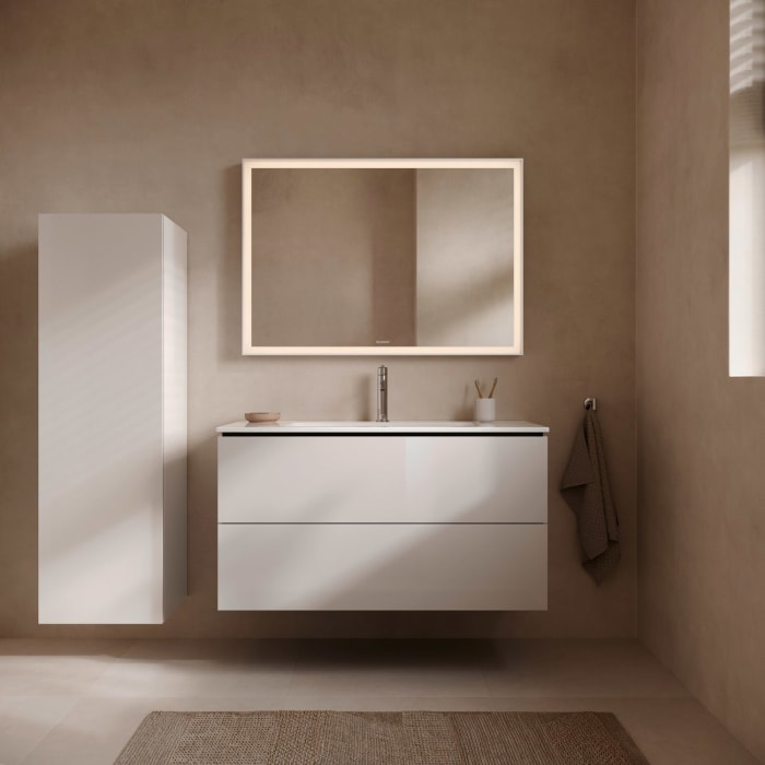 Duravit L-Cube Waschtischunterbau wandhängend mit 2 Auszügen, 102 x 48,1 cm