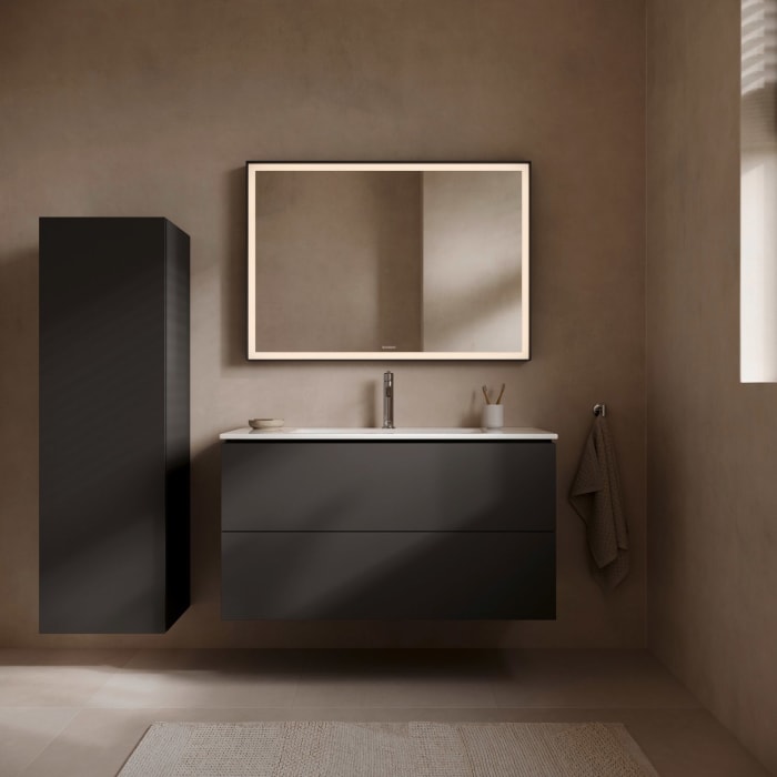 Duravit L-Cube Waschtischunterbau wandhängend mit 2 Auszügen, 102 x 48,1 cm