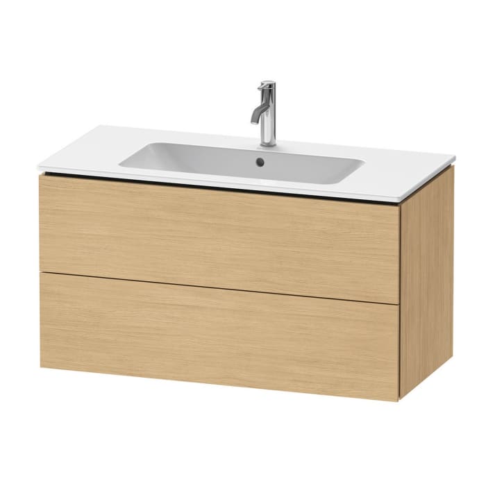 Duravit L-Cube Waschtischunterbau wandhängend mit 2 Auszügen, 102 x 48,1 cm