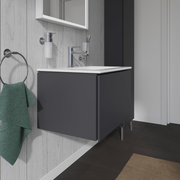 Duravit L-Cube Waschtischunterbau wandhängend mit 1 Auszug, 62 x 48,1 cm