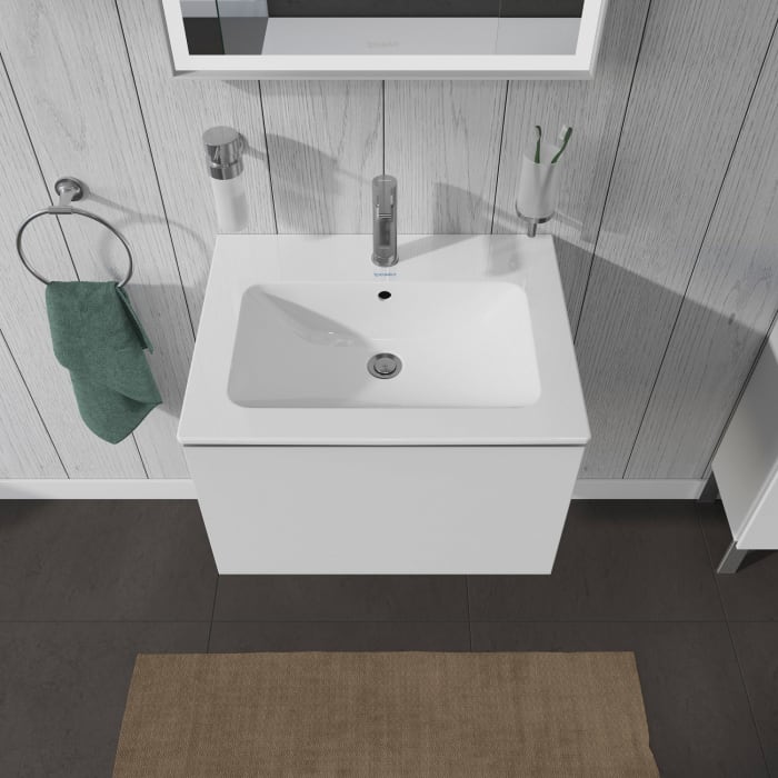 Duravit L-Cube Waschtischunterbau wandhängend mit 1 Auszug, 62 x 48,1 cm