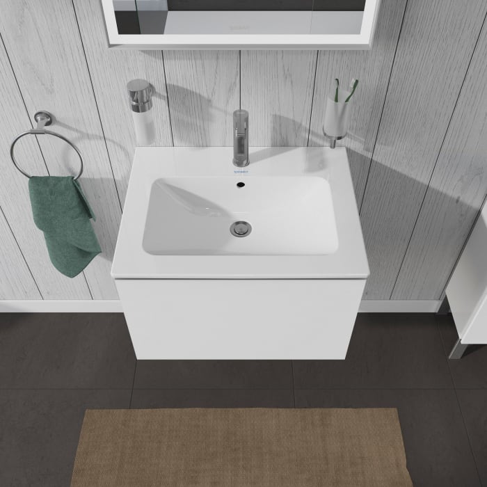 Duravit L-Cube Waschtischunterbau wandhängend mit 1 Auszug, 62 x 48,1 cm