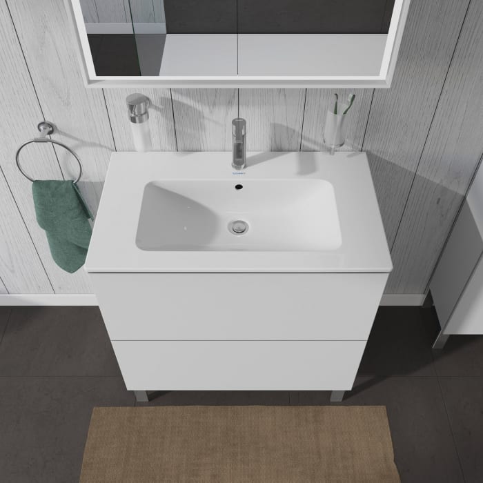 Duravit L-Cube Waschtischunterbau stehend mit 2 Auszügen, 82 x 48,1 cm