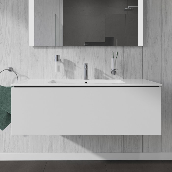 Duravit L-Cube Waschtischunterbau wandhängend mit 1 Auszug, 122 x 48,1 cm