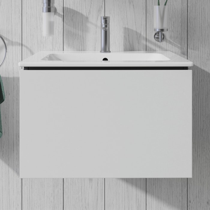 Duravit L-Cube Waschtischunterbau wandhängend mit 1 Auszug, 62 x 48,1 cm