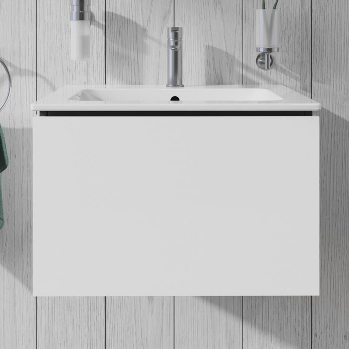 Duravit L-Cube Waschtischunterbau wandhängend mit 1 Auszug, 62 x 48,1 cm