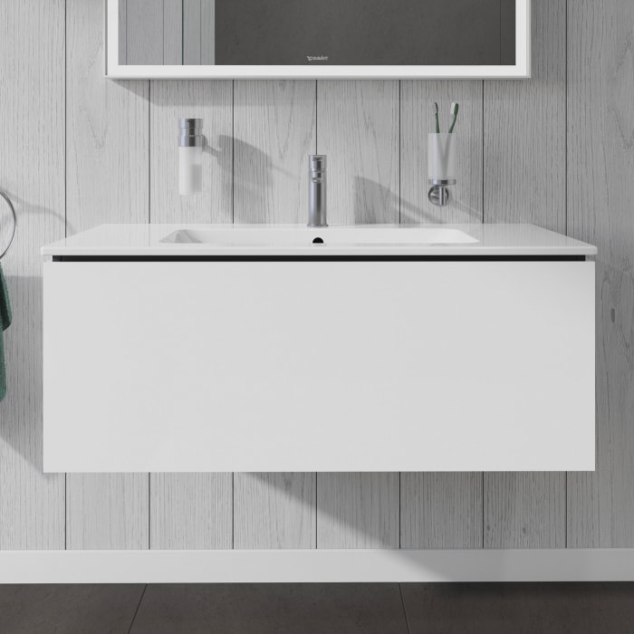 Duravit L-Cube Waschtischunterbau wandhängend mit 1 Auszug, 102 x 48,1 cm