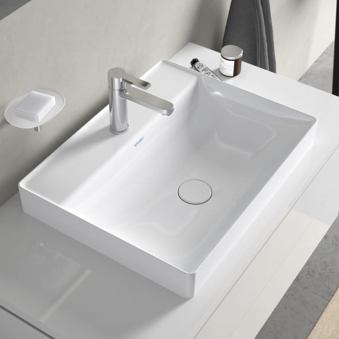 Duravit DuraSquare Aufsatzbecken mit Hahnloch 60 x 47 cm