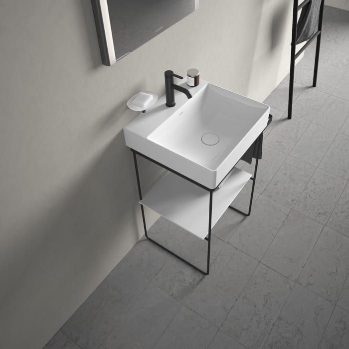 Duravit DuraSquare Waschtisch mit 1 Hahnloch, 50 x 47 cm
