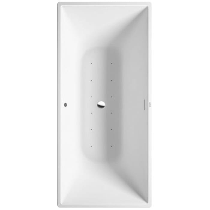 Duravit DuraSquare Rechteck-Whirlwanne mit Air-System 185 x 85 cm Freistehend