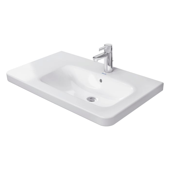 Duravit DuraStyle Möbelwaschtisch 80 cm asymmetrisch, Becken rechts  mit 1 Hahnloch