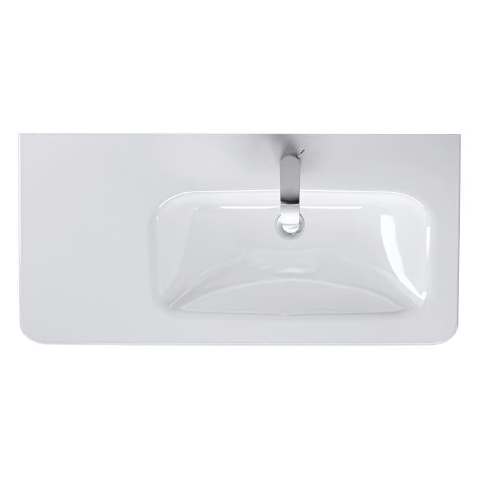 Duravit DuraStyle Möbelwaschtisch 80 cm asymmetrisch, Becken rechts  mit 1 Hahnloch